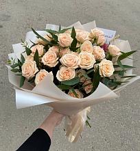 Букет Кремовые розы Латте в Прибельский